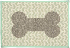 Loving Pets Bella Fashion Mats, Geometric Bones Aqua