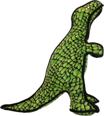 TUFFY - World's Tuffest Soft Dog Toy - Dinosaur TRex - Squeakers - Multiple Layers. Made Durable, Strong & Tough. Interactive Play (Tug, Toss & Fetch). Machine Washable & Floats. (Regular)