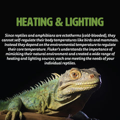 Fluker's Deep Thermal Heat Lamp for Reptiles with Carbon Infrared Technology, for All Reptile Tanks, Great for Basking