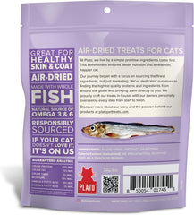 PLATO Pet Treats Cat Treats - Single Ingredient, Healthy Treats for Indoor Cats  - 2.5 oz
