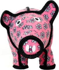 TUFFY - World's Tuffest Soft Dog Toy - Barnyard Pig- Multiple Layers. Made Durable, Strong & Tough. Interactive Play (Tug, Toss & Fetch). Machine Washable & Floats