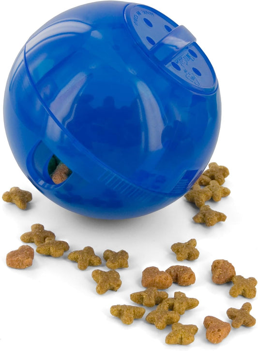 PetSafe SlimCat Interactive Feeder - Combines Play with Mealtime - Adjustable Portions - BPA-Free Plastic - Slow Feeder for Digestion - Lightweight, Dishwasher-Safe Toy