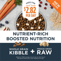 Instinct Raw Boost, Natural Dry Dog Food with Freeze Dried Pieces, High Protein, Whole Grain Recipe - Real Lamb & Oatmeal, 20 lb. Bag