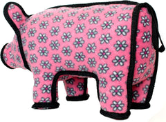 TUFFY - World's Tuffest Soft Dog Toy - Barnyard Pig- Multiple Layers. Made Durable, Strong & Tough. Interactive Play (Tug, Toss & Fetch). Machine Washable & Floats