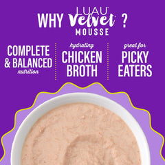 Tiki Cat Luau Velvet Mousse, Chicken & Egg in Broth, Complete Nutrition for Balanced Diet, Wet Cat Food For All Life Stages