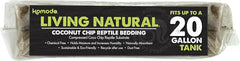 Komodo Coconut Coir Chip Brick | 100% Natural Coconut Coir Reptile Terrarium Habitat Bedding | Retains Moisture for Regulating Humidity | Fits up to a 20 Gallon Tank