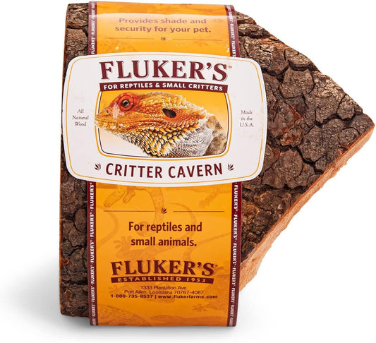 Fluker's Reptile Corner Half Log Hideout, Small