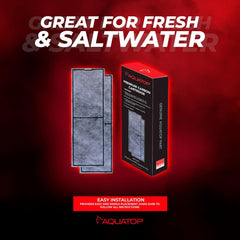 Aquatop Premium Carbon Cartridge Filter Pads - Fits BFK Aquarium Kits, Efficient Water Filtration for Clear Aquariums, BFK-CR