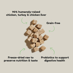 Open Farm, Kitty Cubes, Freeze Dried Raw Cat Treats, Grain-Free, High-Protein Cat Treat with Probiotics, Omega Fatty Acids & Superfoods