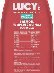 Lucy Pet Formulas for Life Salmon, Pumpkin, & Quinoa Dry Dog Food, All Life Stages, Digestive Health, Sensitive Stomach & Skin