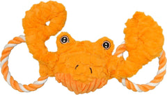 Jolly Pets Jolly Tug-a-Mal Crab Tug/Squeak Toy