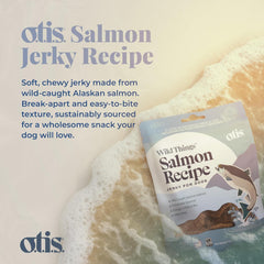O.T.I.S. Wild Things Salmon Recipe Jerky for Dogs – 4 oz – Soft Treats with Wild-Caught Alaskan Salmon – Omega 3 DHA & EPA – GMO-Free – No Artificial Additives