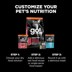 Go! Solutions Sensitivities - Limited Ingredient Dog Treats Salmon Recipe - Soft and Chewy Dog Treats, 6 oz Bag