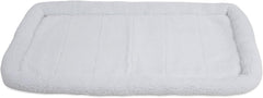 Precision Pet SnooZZy Sheepskin Bolster Crate Mat, white