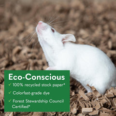 Fibercore ECO Bedding 99% Dust Free Paper Bedding for Small Pets, Eco Natural Bag