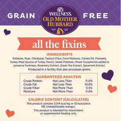 Old Mother Hubbard Wellness All the Fixins Dog Biscuits, Natural, Training Treats, Turkey & Sweet Potato Flavor, Mini Size (16 Ounce Bag)