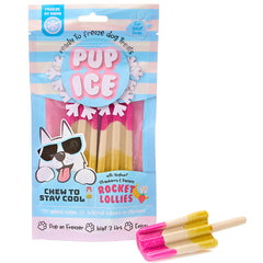SPOT Pup Ice- Ready to Freeze at Home Dog Treats-Edible Chews for Medium Breed Dogs & Puppies with Real Chicken to Keep Your Pup Cool Year Round