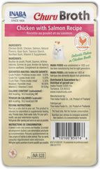 INABA Churu Broth for Cats, Creamy Chicken with Salmon Recipe