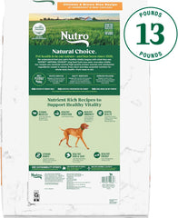 Nutro Natural Choice Senior Dry Dog Food, Chicken and Brown Rice Recipe, 13 lbs.