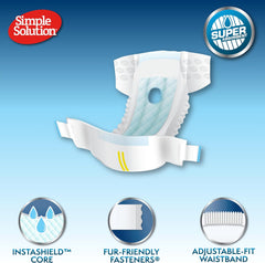 HERO PET Simple Solution Disposable Dog Diapers for Female Dogs | Super Absorbent Leak-Proof Fit