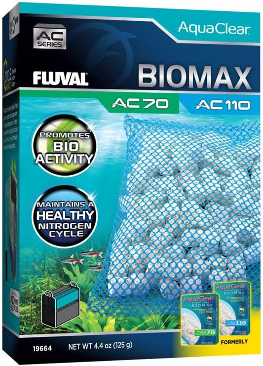 Fluval - BIOMAX for AC70/AC110 Power Filter, 4.4 oz / 125 g – for Use in Freshwater & Saltwater Aquariums