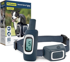 PetSafe Remote Spray Trainer, Dog Training Collar - 3 Modes: Tone, Vibration or Spray - Rechargeable and Water-Resistant Includes Citronella and Unscented Spray Refills - 300 Yards (900 Feet) Range