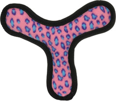 TUFFY - Tuffy`s Dog Toys Ultimate Bowmerang Pink Leopard Chew Toy
