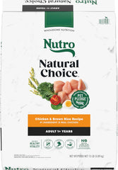 Nutro Natural Choice Adult Large Breed Dry Dog Food, Chicken and Brown Rice Recipe, 13 lbs.