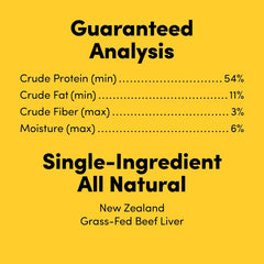 Animals Like Us - Premium Dog Treats, Freeze-Dried Raw 100% Grass-Fed Beef Liver, Single Ingredient, Protein Rich, Non-GMO, No Wheat or Corn, 3 oz