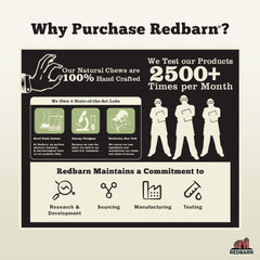 Redbarn All-Natural Beef Cheek Rolls for Dogs, Grain-Free Cow Cheeks are Naturally Rich in Collagen(Chicken & Carrot)