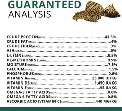 Fluval Bug Bites Algae Crisps for Bottom Feeders, Fish Food for Small to Medium Sized Fish, 1.41 oz., A7360, Brown