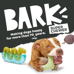 Barkbox Super Chewer Tough Dog Chew Toys for Aggressive Chewers, Dental Stimulating (Antler - Large)