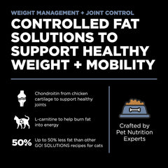 Go! Solutions Weight Management + Joint Care, Grain-Free Dry Cat Food, Chicken Recipe