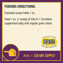 Vita B-1 Crumbles – 20 lbs