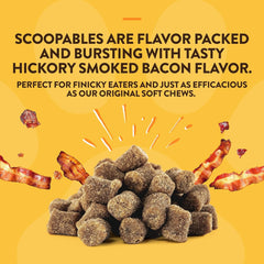 NaturVet Scoopables No Scoot For Dog Bite - Anal Gland Support For Dogs - Supports Normal Bowel Function - Chewable Stool & Bowel Health Pet Supplement - Pumpkin, Psyllium Husk, & Beet Pulp