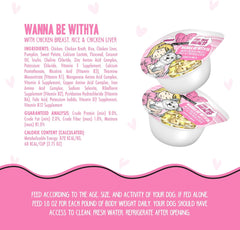 Weruva Best Fido Friend Fun Size Meals for Dogs, Wanna Be Withya