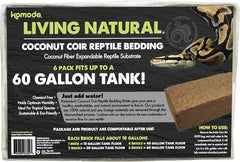 Komodo Coconut Coir Peat 3 Brick Pack | 100% Natural Coconut Coir Reptile Terrarium Habitat Bedding | for Tropical or Desert Environments | Fits up to a 60 Gallon Tank