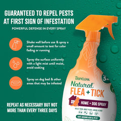 TropiClean Natural Maximum Strength Flea and Tick Spray for Dogs and Home