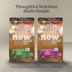 Now Fresh Grain-Free Senior Dry Cat Food with Turkey, Salmon & Duck, Premium Kibble Made with Real Meat & Fish, Chicken-Free Recipe, Supports Healthy Weight Management