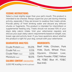 Good ‘n’ Fun Triple Flavor Kabobs Chews for All Dogs, 18 Count, Treat Your Dog to Chews Made from Beef Hide, Real Chicken, Pork Hide, Duck and Chicken Liver