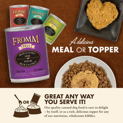 Fromm Grain Free Duck A La Veg Pate Canned Wet Dog Food, 12.2 oz (12 in case)
