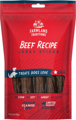 Farmland Traditions Beef Recipe Dog Jerky Sticks