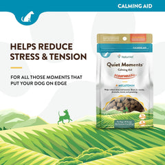 NaturVet Scoopables Quiet Moments Dog Calming Aid for Dogs - Promotes Calm with Stressful Events Like Storms, Fireworks, Travel, Separation Anxiety - Hickory Smoked Bacon Flavored