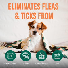TropiClean Flea and Tick Laundry Additive, Laundry Detergent Booster, Safe for Dogs, Cats, & Home, Powerful Treatment Laundry Addition 32 oz