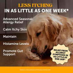 Dog Allergy Itch Relief - Maximum Strength Itch Supplement with Probiotics for Dogs - Immune Support & Skin Relief for Seasonal Allergies - Natural Itchy Skin Paw Relief - (Chicken, 90 Ct)