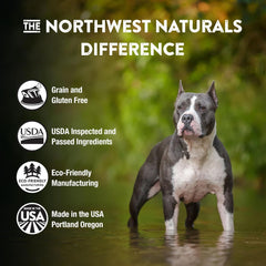 Northwest Naturals Freeze-Dried Beef Dog Food - Bite-Sized Nuggets - Grain-Free, High-Protein, Raw Diet, Human-Grade Ingredients, All Natural, Premium Quality, Healthy & Nutritious, Made in USA, 25 Oz