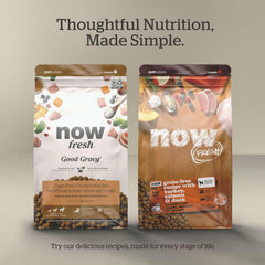 Now Fresh Grain-Free Dry Dog Food with Turkey, Salmon & Duck, Healthy Kibble for Adults Made with Real Meat & Fish, Chicken-Free, Enhanced with Pumpkin & Probiotics for Good Digestion