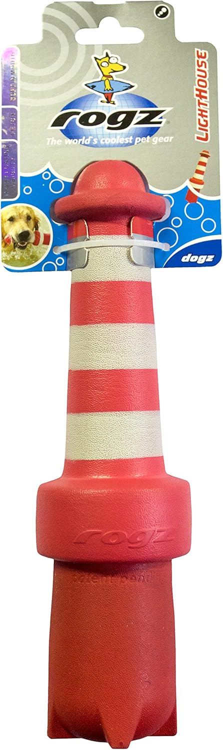 ROGZ Lighthouse Dog Fetch Toy, Large