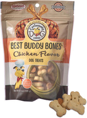 Exclusively Dog Best Buddy Bones Training Treats for Dogs and Puppies - Chicken Flavor, 5.5oz Resealable Bag