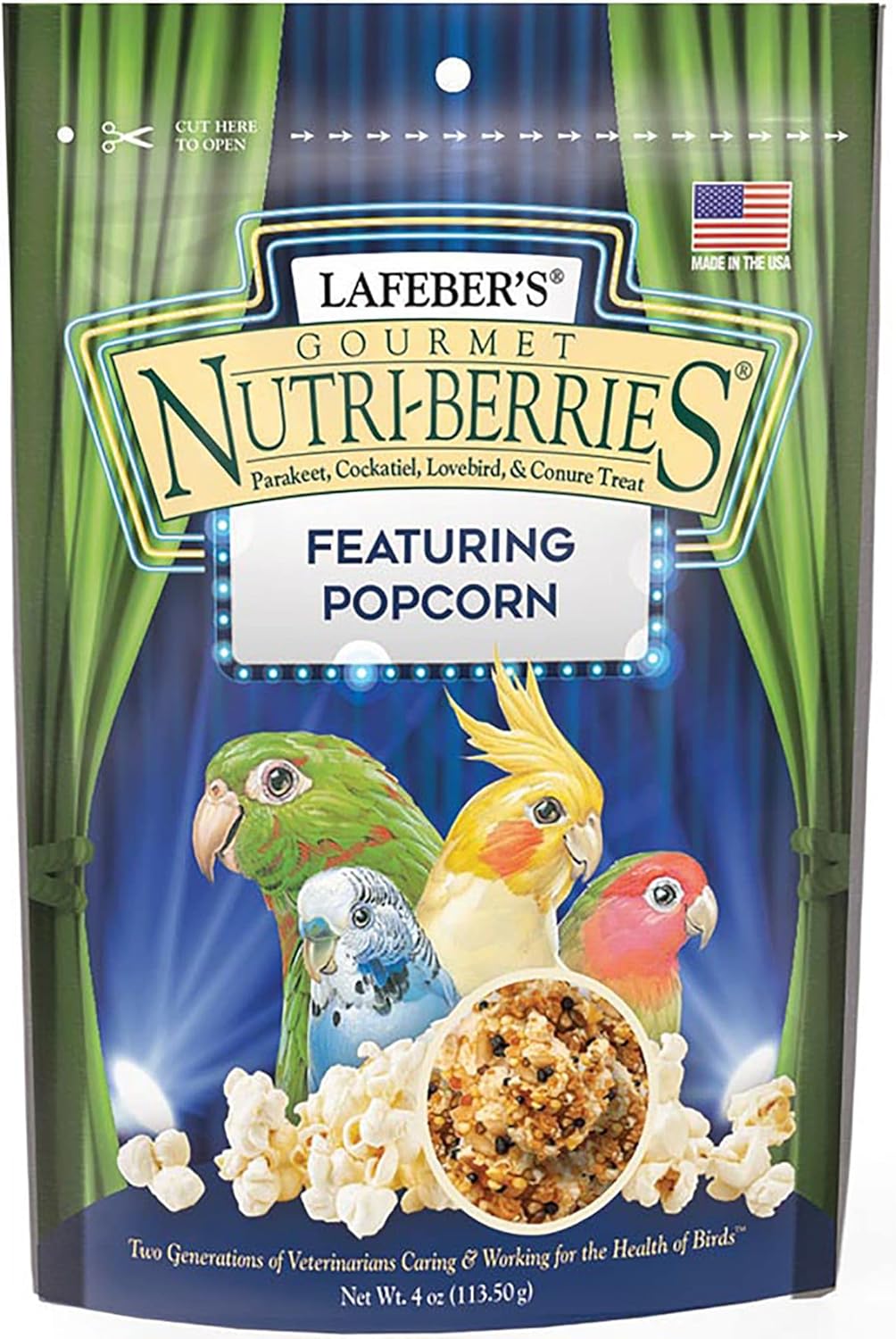 Lafeber's Popcorn Nutri-Berries 4 oz bag